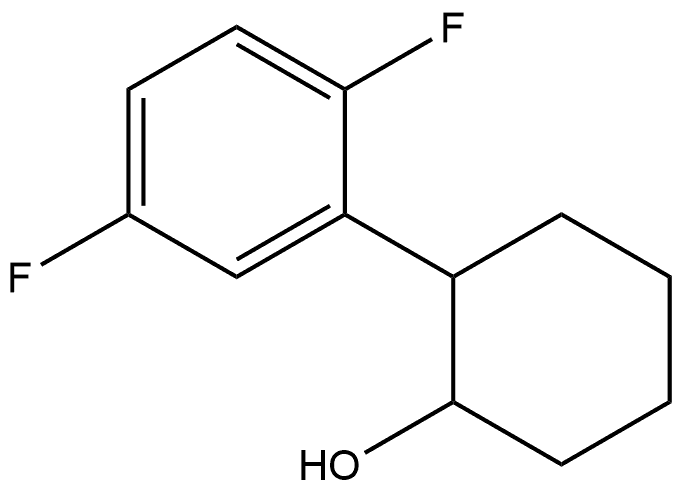 2-(2,5-Difluorophenyl)cyclohexanol Structure