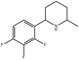 Piperidine, 2-methyl-6-(2,3,4-trifluorophenyl)- Structure