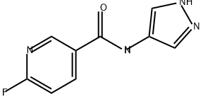 6-fluoro-N-(1H-pyrazol-4-yl)pyridine-3-carboxamide Structure