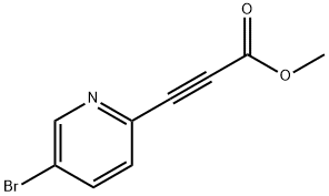 2-Propynoic acid, 3-(5-bromo-2-pyridinyl)-, methyl ester Structure