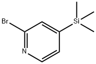 Pyridine, 2-bromo-4-(trimethylsilyl)- Structure