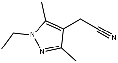 1-ethyl-3,5-dimethyl-1H-Pyrazole-4-acetonitril Structure