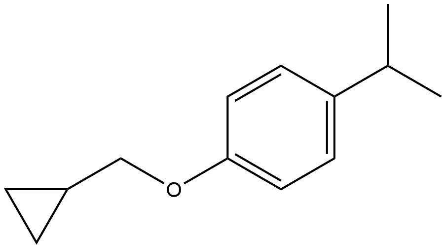 1-(Cyclopropylmethoxy)-4-(1-methylethyl)benzene Structure