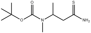 Carbamic acid, N-(3-amino-1-methyl-3-thioxopropyl)-N-methyl-, 1,1-dimethylethyl ester 구조식 이미지