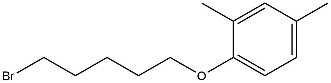 1-[(5-Bromopentyl)oxy]-2,4-dimethylbenzene Structure