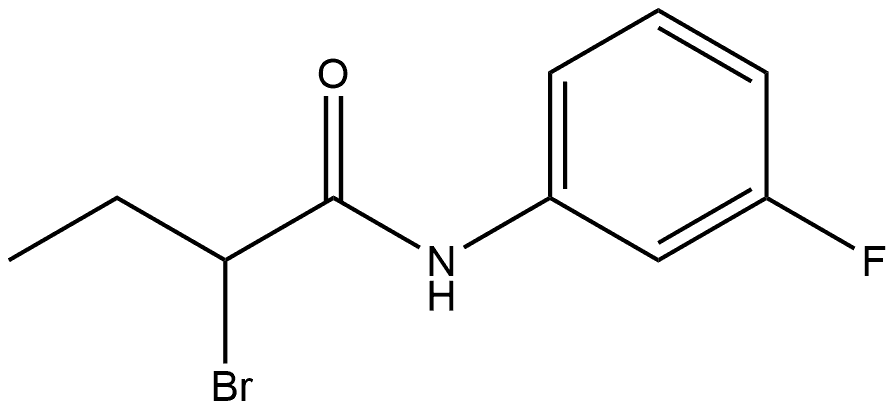 Butanamide, 2-bromo-N-(3-fluorophenyl)- Structure