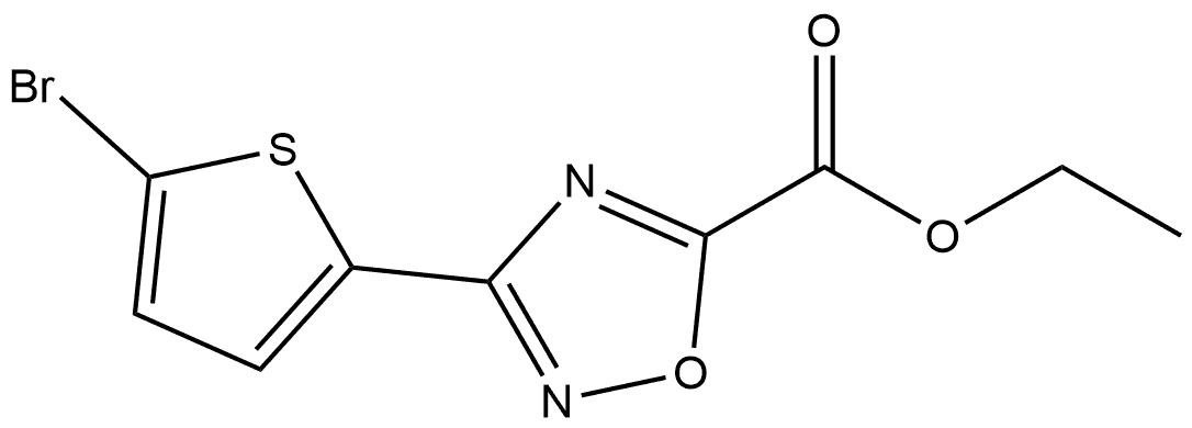 Ethyl 3-(5-Bromo-2-thienyl)-1,2,4-oxadiazole-5-carboxylate Structure