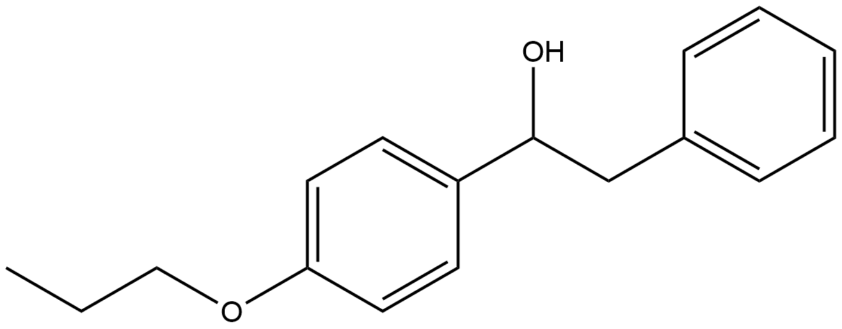 α-(4-Propoxyphenyl)benzeneethanol Structure