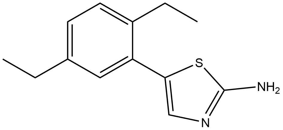 5-(2,5-Diethylphenyl)thiazol-2-amine Structure