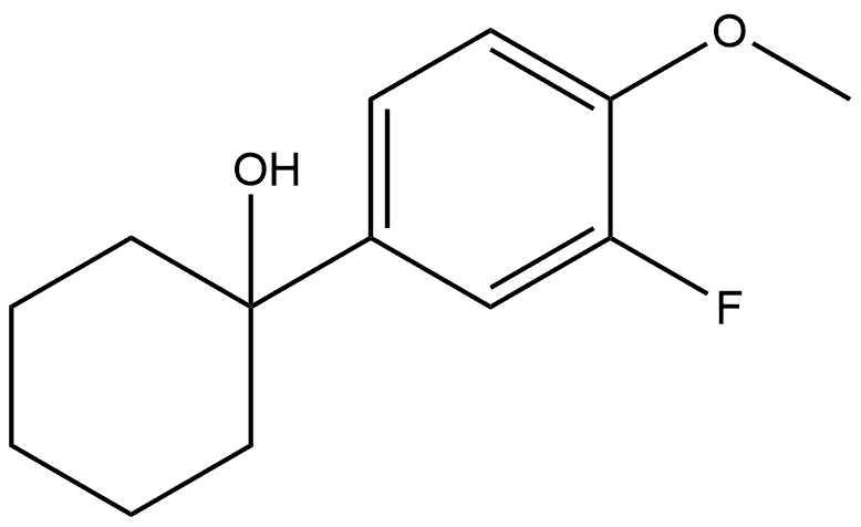 1-(3-fluoro-4-methoxyphenyl)cyclohexanol Structure