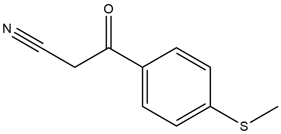 JR-13706, 3-(4-(Methylthio)phenyl)-3-oxopropanenitrile, 97% Structure