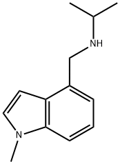 1H-Indole-4-methanamine, 1-methyl-N-(1-methylethyl)- Structure