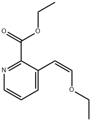 2-Pyridinecarboxylic acid, 3-[(1Z)-2-ethoxyethenyl]-, ethyl ester 구조식 이미지