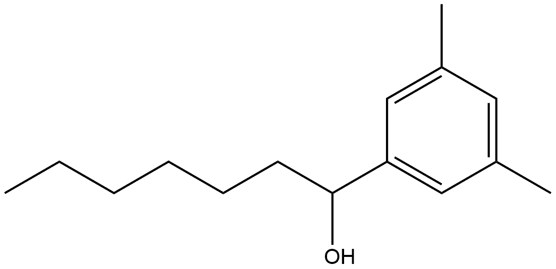 α-Hexyl-3,5-dimethylbenzenemethanol Structure