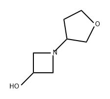 3-Azetidinol, 1-(tetrahydro-3-furanyl)- Structure