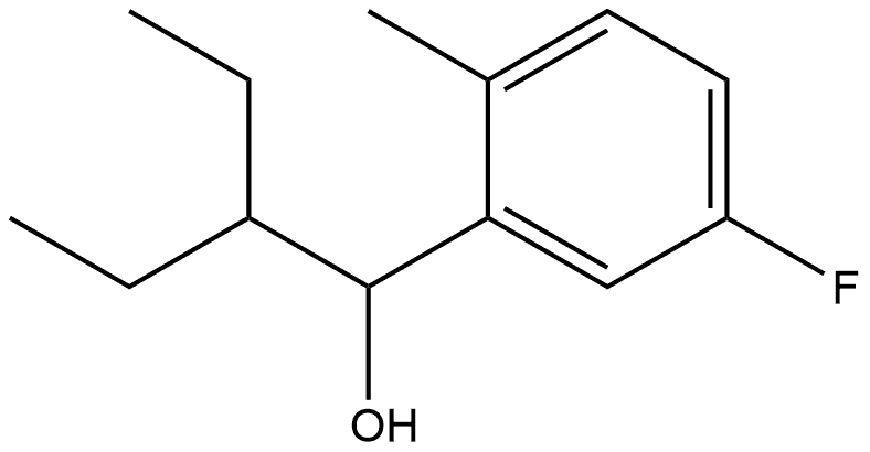 α-(1-Ethylpropyl)-5-fluoro-2-methylbenzenemethanol Structure