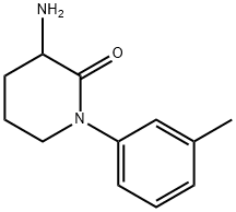 3-amino-1-(3-methylphenyl)piperidin-2-one Structure