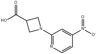 1-(4-nitropyridin-2-yl)azetidine-3-carboxylic acid Structure