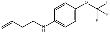 Benzenamine, N-3-buten-1-yl-4-(trifluoromethoxy)- Structure