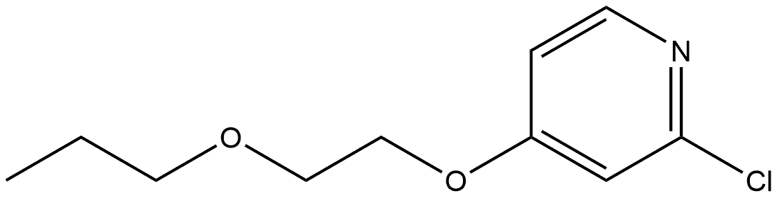 2-Chloro-4-(2-propoxyethoxy)pyridine Structure