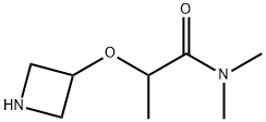 Propanamide, 2-(3-azetidinyloxy)-N,N-dimethyl- Structure