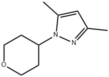 1H-Pyrazole, 3,5-dimethyl-1-(tetrahydro-2H-pyran-4-yl)- Structure