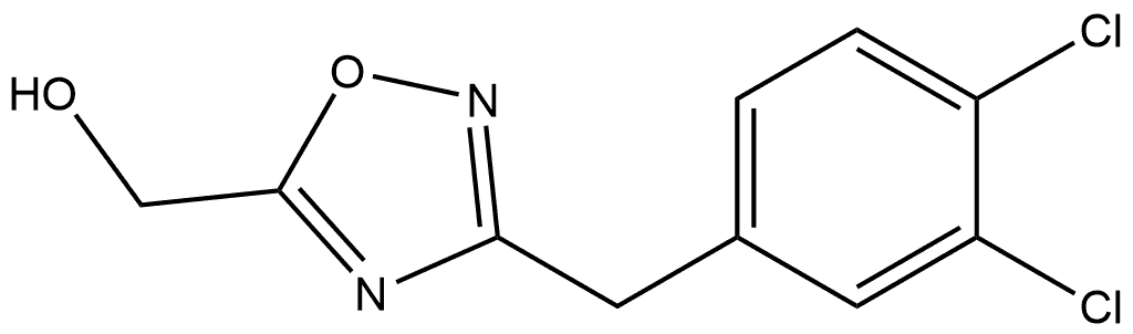 3-(3,4-Dichlorobenzyl)-1,2,4-oxadiazol-5-yl]methanol Structure