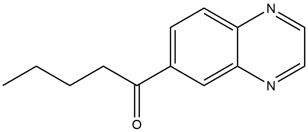 1-(6-Quinoxalinyl)-1-pentanone Structure