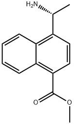 (R)-1-(4-(methoxycarbonyl)naphthalen-1-yl)ethanaminium chloride Structure