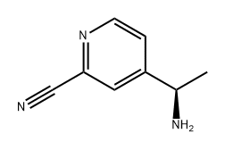 2-Pyridinecarbonitrile, 4-[(1R)-1-aminoethyl]- Structure