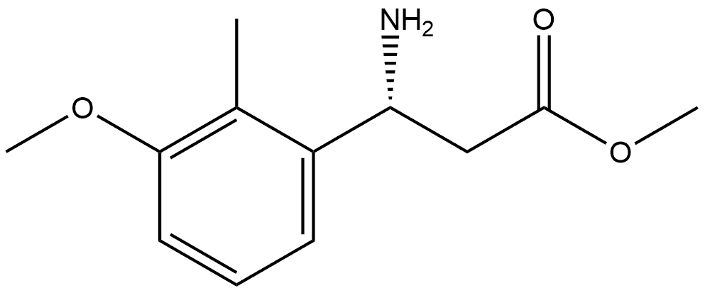 METHYL (3R)-3-AMINO-3-(3-METHOXY-2-METHYLPHENYL)PROPANOATE Structure