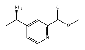 2-Pyridinecarboxylic acid, 4-[(1R)-1-aminoethyl]-, methyl ester Structure