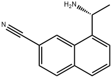 8-[(1R)-1-Aminoethyl]naphthalene-2-carbonitrile hydrochloride Structure