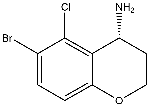 (R)-6-bromo-5-chlorochroman-4-amine 구조식 이미지