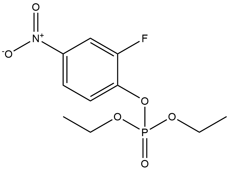 diethyl (2-fluoro-4-nitrophenyl) phosphate Structure