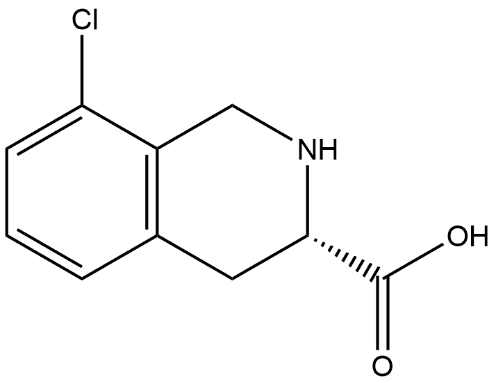 (3S)-8-chloro-1,2,3,4-tetrahydroisoquinoline-3-carboxylic acid Structure