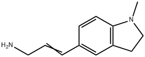 2-Propen-1-amine, 3-(2,3-dihydro-1-methyl-1H-indol-5-yl)- Structure