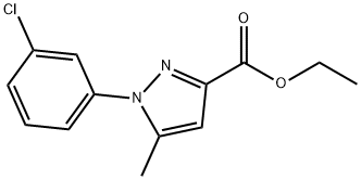 ethyl 1-(3-chlorophenyl)-5-methyl-1H-pyrazole-3-carboxylate Structure