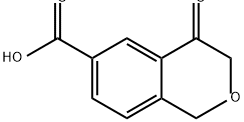1H-2-Benzopyran-6-carboxylic acid, 3,4-dihydro-4-oxo- 구조식 이미지