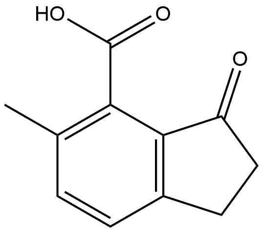 2,3-Dihydro-5-methyl-3-oxo-1H-indene-4-carboxylic acid 구조식 이미지