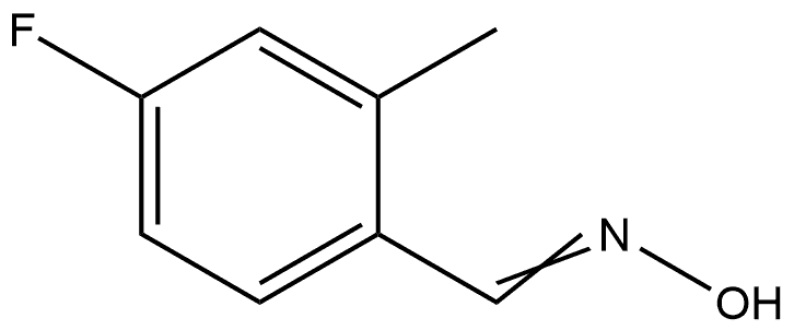 4-Fluoro-2-methylbenzaldehyde oxime Structure