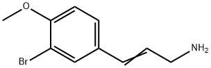 2-Propen-1-amine, 3-(3-bromo-4-methoxyphenyl)- Structure