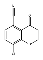 8-chloro-4-oxochroman-5-carbonitrile Structure