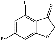 4,6-dibromo-2,3-dihydro-1-benzofuran-3-one Structure