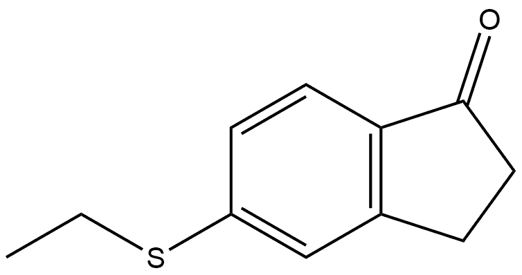 5-(ethylthio)-2,3-dihydro-1H-inden-1-one Structure