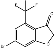 6-bromo-4-(trifluoromethyl)-2,3-dihydro-1-benzofu
ran-3-one Structure