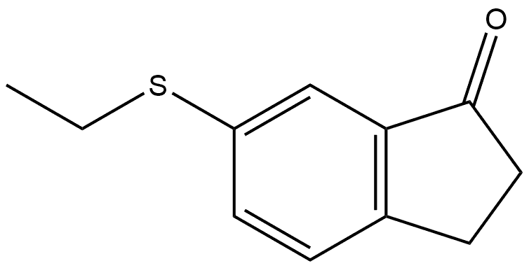 6-(ethylthio)-2,3-dihydro-1H-inden-1-one Structure