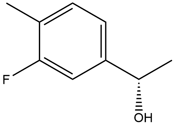 (1S)-1-(3-Fluoro-4-methylphenyl)ethanol Structure