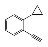 Benzene, 1-cyclopropyl-2-ethynyl- Structure