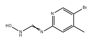 Methanimidamide, N'-(5-bromo-4-methyl-2-pyridinyl)-N-hydroxy- Structure